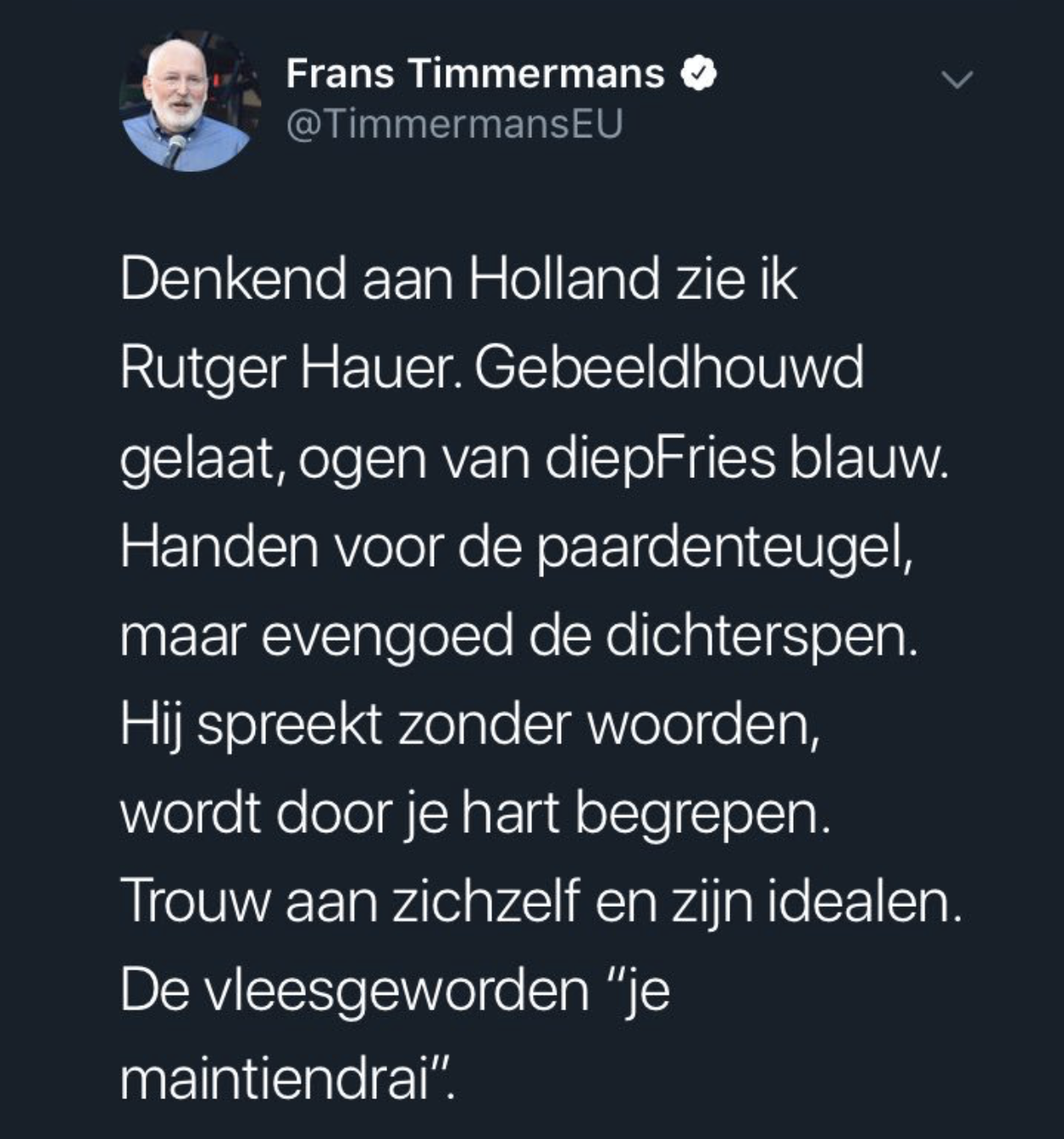 GeenStijl: NYT denkt dat Frans Timmermans een vrouw is (en Twitter denkt  juist dat hij een parodie is)