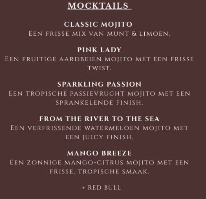 Dorst? Amsterdams restaurant heeft 'From the river to the sea'-mocktail op de kaart