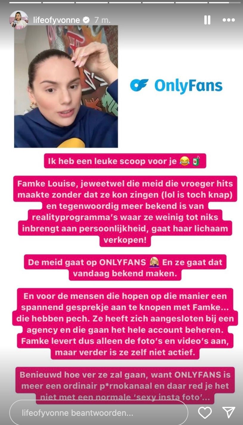 GeenStijl: Famke Louise DOET WEL MEE (aan soort OnlyFans)